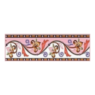 Drashti Ceramic - Digital Border Tiles - 250 x 75 mm - 3009