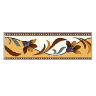 Drashti Ceramic - Digital Border Tiles - 250 x 75 mm - 3010