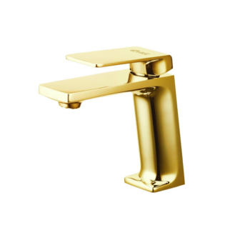 AGL Bathware - Denver Golden Series - Single Lever Basin Mixer 301212GL