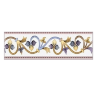 Drashti Ceramic - Digital Border Tiles - 250 x 75 mm - 3023