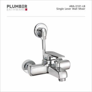Plumber - Aura Series - Single Lever Wall Mixer with 'L' Bend - ARA-3101LB