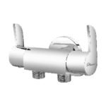 Alixir - RODIUM Series - 2 Way Angular Stop Cock with Wall Flange