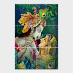 Radhe Krishna - Tactile Dekor - 6pc. - God Tiles - 4002