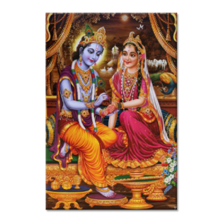 Radhe Krishna - Tactile Dekor - 1pc. - God Tiles - 4006