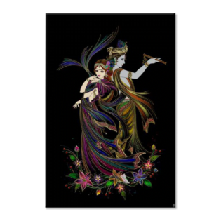 Radhe Krishna - Tactile Dekor - 1pc. - God Tiles - 4014