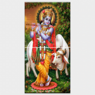 Lord Bal Krishna - Tactile Dekor - 2pc. - God Tiles - 4019