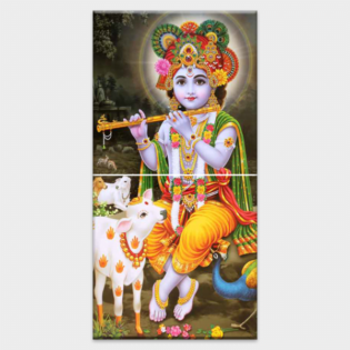 Lord Bal Krishna - Tactile Dekor - 2pc. - God Tiles - 4020