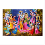 Radhe Krishna - Tactile Dekor - 1pc. - God Tiles - 4022