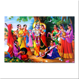 Radhe Krishna - Tactile Dekor - 1pc. - God Tiles - 4023