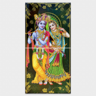 Radhe Krishna - Tactile Dekor - 2pc. - God Tiles - 4025