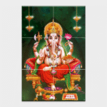 Lord Shree Ganesh - Tactile Dekor - 6pc. - God Tiles - 4106 - 1200 x 1800 mm