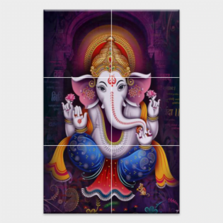 Lord Shree Ganesh - Tactile Dekor - 6pc. - God Tiles - 4110