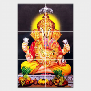 Lord Shree Ganesh - Tactile Dekor - 6pc. - God Tiles - 4111