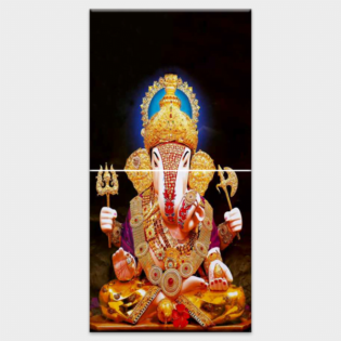 Lord Shree Ganesh - Tactile Dekor - 2pc. - God Tiles - 4112