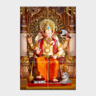 Lord Shree Ganesh - Tactile Dekor - 6pc. - God Tiles - 4115