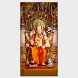 Lord Shree Ganesh - Tactile Dekor - 2pc. - God Tiles - 4115