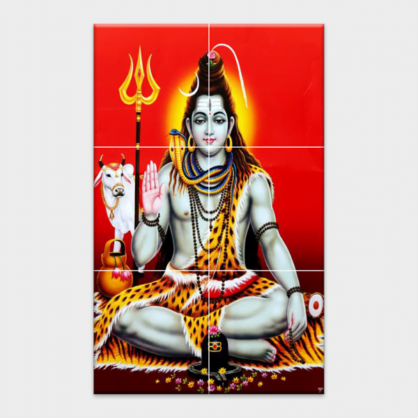 Lord Shiv - Tactile Dekor - 6pc. - God Tiles - 4201