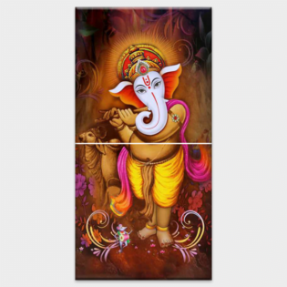 Lord Shree Ganesh - Tactile Dekor - 2pc. - God Tiles - 4120