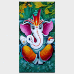 Lord Shree Ganesh - Tactile Dekor - 2pc. - God Tiles - 4122