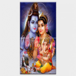 Lord Shiv Parivar - Tactile Dekor - 2pc. - God Tiles - 4204