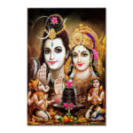 Lord Shiv & Parvati - Tactile Dekor - 1pc. - God Tiles - 4206