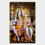 Lord Shiv Parivar - Tactile Dekor - 6pc. - God Tiles - 4207