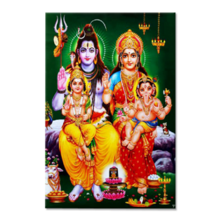 Lord Shiv Parivar - Tactile Dekor - 1pc. - God Tiles - 4208