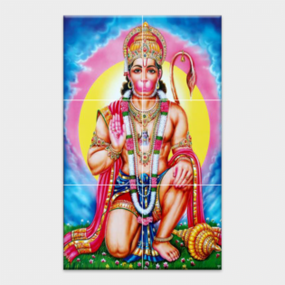 Lord Hanuman - Tactile Dekor - 6pc. - God Tiles - 4255