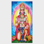Lord Hanuman - Tactile Dekor - 2pc. - God Tiles - 4255