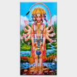 Lord Panchmukhi Hanuman - Tactile Dekor - 2pc. - God Tiles - 4259