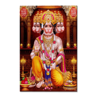 Lord Panchmukhi Hanuman - Tactile Dekor - 1pc. - God Tiles - 4260