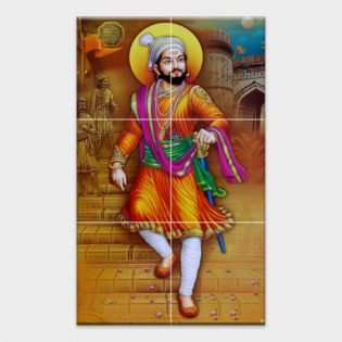 Chhatrapati Shivaji Maharaj - Tactile Dekor - 6pc. - God Tiles - 4301