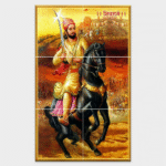 Chhatrapati Shivaji Maharaj - Tactile Dekor - 6pc. - God Tiles - 4302