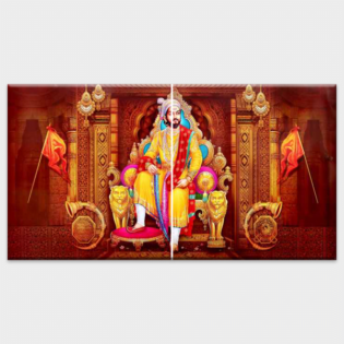 Chhatrapati Shivaji Maharaj - Tactile Dekor - 2pc. - God Tiles - 4305