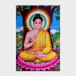 Lord Buddha - Tactile Dekor - 6pc. - God Tiles - 4355