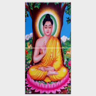 Lord Buddha - Tactile Dekor - 2pc. - God Tiles - 4355