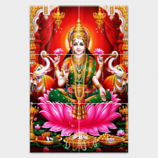 Shree Laxmi Maa - Tactile Dekor - 6pc. - God Tiles - 4452