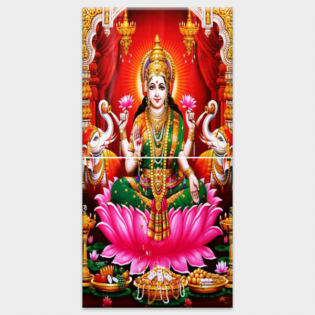 Shree Laxmi Maa - Tactile Dekor - 2pc. - God Tiles - 4452