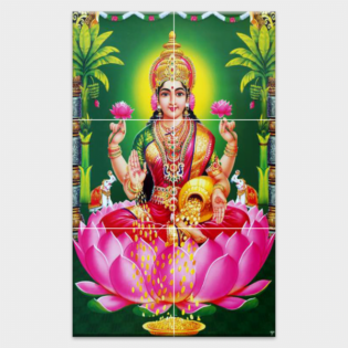 Shree Laxmi Maa - Tactile Dekor - 6pc. - God Tiles - 4453
