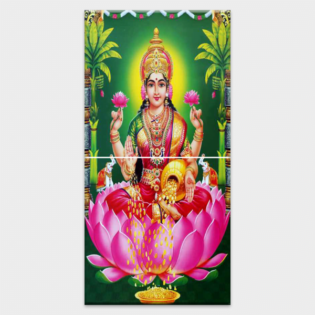 Shree Laxmi Maa - Tactile Dekor - 2pc. - God Tiles - 4453