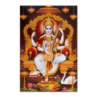 Shree Sarasvati Maa - Tactile Dekor - 1pc. - God Tiles - 4484 - 600 x 900 mm