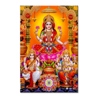 Lakshmi Ganesh Saraswati - Tactile Dekor - 1pc. - God Tiles - 4502 - 600 x 900 mm
