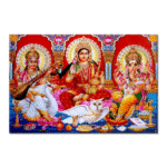 Lakshmi Ganesh Saraswati - Tactile Dekor - 1pc. - God Tiles - 4504 - 900 x 600 mm