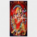 Shree Durga Maa - Tactile Dekor - 2pc. - God Tiles - 4533