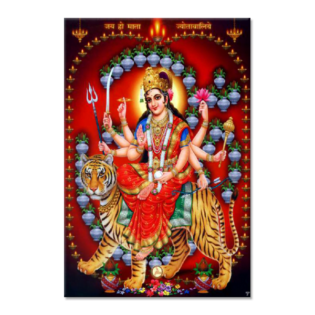 Shree Durga Maa - Tactile Dekor - 1pc. - God Tiles - 4533 - 600 x 900 mm