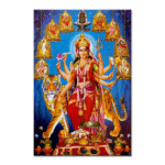 Shree Nav Durga Maa - Tactile Dekor - 1pc. - God Tiles - 4536