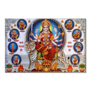 Shree Nav Durga Maa - Tactile Dekor - 1pc. - God Tiles - 4537