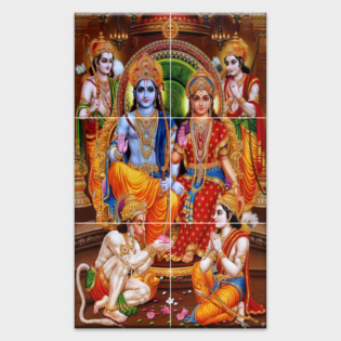 Ram Darbar - Tactile Dekor - 6pc. - God Tiles - 4562