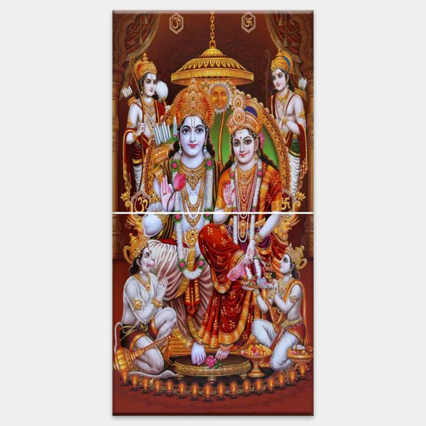 4565-2 Ram Darbar - Tactile Dekor - 2pc. - God Tiles - 4565