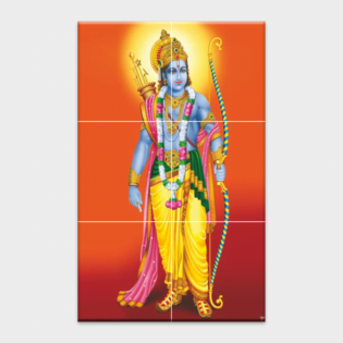 Shree Ram - Tactile Dekor - 6pc. - God Tiles - 4566